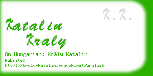 katalin kraly business card